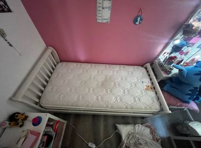 White Single Bed