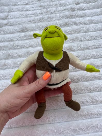 Shrek 2001 Vintage Plush Pizza Hut NOT working approx. 20 cm. Used Please see photos