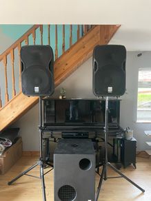 DJ PA system & lights