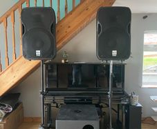 DJ PA system & lights