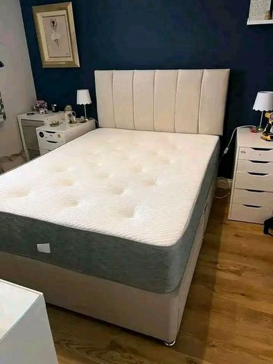 New Stylish single ,Double 4ft, 4ft6, King 5ft And 6ft Superking Sizes Divan Beds Instock. Drawers And Optional Tufted Mattresses Available. Free Delivery