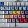Apple A1048 Digidesign USB Wired Keyboard Final Cut Pro Colored Keys Image 2