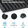 FREE EXPRESS SHIPPING 24 Pack Sound Proofing Panels with Stickers Sound Absorbing Panels High Density Acoustic Foam Panels Wedges Tiles For Recording Studios/Offices Image 4