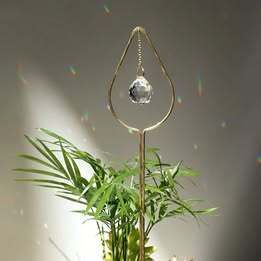 3pcs Prism Planting Stakes Flower Pot Decoration