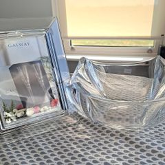 Galway Crystal Bowl and Photo frame