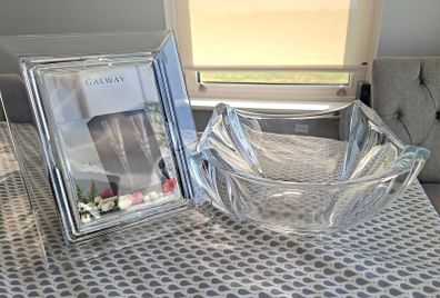 Galway Crystal Bowl and Photo frame