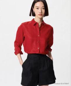 Uniqlo 100% Premium Linen Shirt brand new