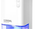 1200ml Electric Dehumidifier with Ultra Quiet &amp; Auto Shut off 7 Colorful LED Portable Mini Dehumidifier for Wardrobe, Bathroom, Closet, RV, Bedroom, Garage - White