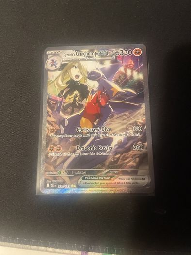 Pokemon Cynthia's Garchomp Card DR SIR