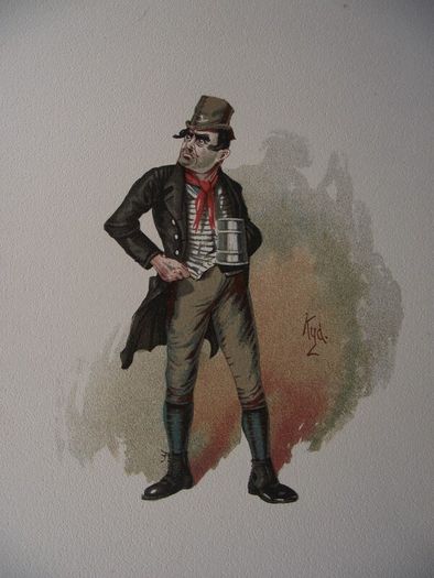 3 X Chromolithographs from The Characters of Dickens by "Kyd" - Raphael Tuck & Sons - London 1889