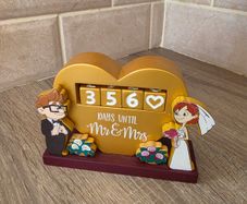 Disney UP wedding countdown