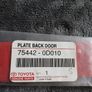 Genuine Toyota Yaris 1999-2005,part 75442-0d010 (plate, Back Door Name, No.2) Image 2