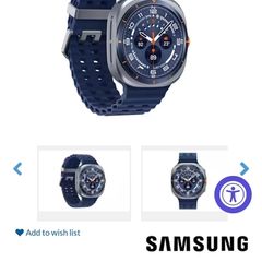 Samsung watch ultra blue edition