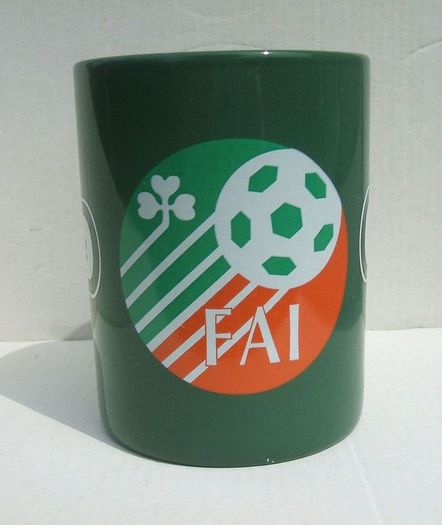 FAI EIRCOM (Football Association of Ireland) - personalised mug with name PAULINE (early 2000's). Pristine unused condition.