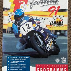 Very Rare 1991 Isle of Man TT Programme - Motorcycle Racing