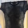 Zara black mesh short sleeve top size S UK8 EU36 Perfect condition Postage included Image 4