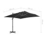 Cantilever Umbrella with Aluminium Pole 300x300 cm Anthracite Image 9