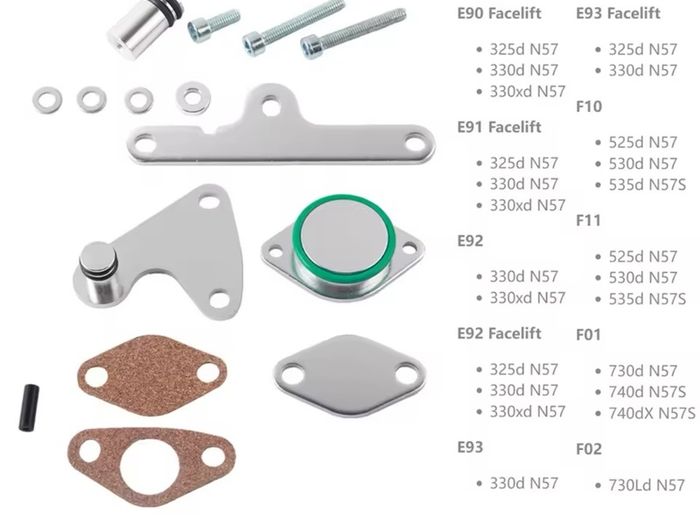 Valve Aluminum Gasket Kits For BMW 525d 530d  N57, N57S Diesel Engines f10 f11