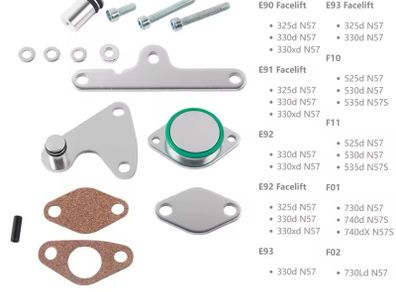 Valve Aluminum Gasket Kits For BMW 525d 530d  N57, N57S Diesel Engines f10 f11