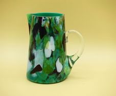 Vintage Hand Blown Small Glass Jug