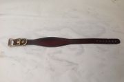 Handmade leather hound collars