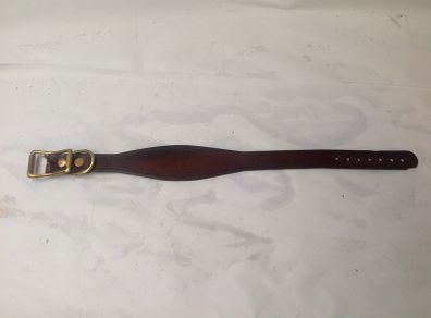 Handmade leather hound collars