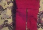 Red boots similar to Christian Dior