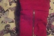 Red boots similar to Christian Dior