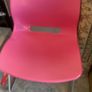 Pink plastic chair Image 2