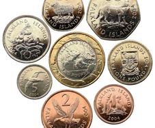Falkland Islands 8 coins (Islas Malvinas) Full Set