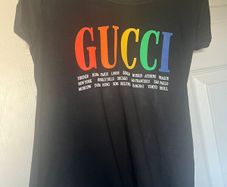 Rainbow Top Black Tshirt