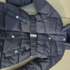 Black fur lined coat