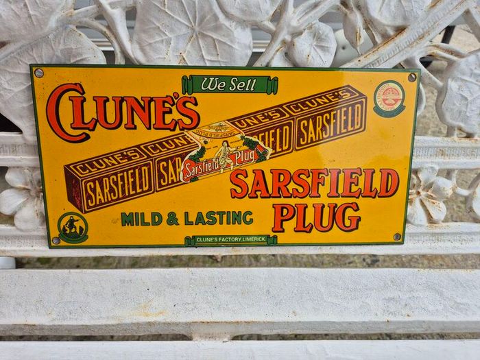 enamel sign