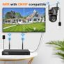 4K 8MP PTZ WIFI Camera Dual Lens Dual Screen IP Camera Outdoor 4MP HD Auto Tracking Security Protection CCTV Surveillance iCSee Image 4