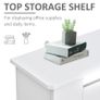 Freestanding Radiator Cover, Vertical Slatted MDF Slim Protective Cabinet Shelving for Radiator, 78L x 19W x 81H Image 4