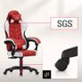Huzaro Force 2.7 Red Velour Gaming Chair Ergonomic Reclining Gaming Chair Image 9