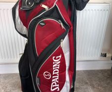Spalding golf cart bag.