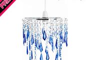 Ocean Ceiling Chandelier Acrylic Light Shade, Blue &amp; Light Blue (FREE SHIPPING)