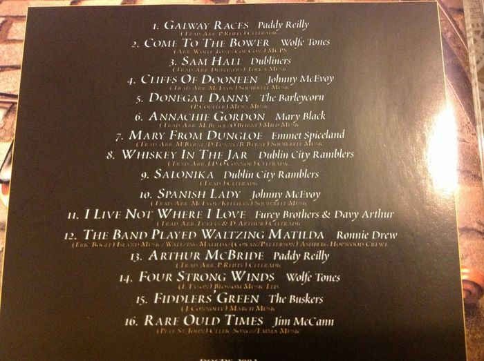 The Best of Irish Ballads vol 1.  CD.