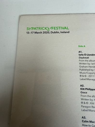 Dublin Loves Vinyl. Sealed albums.