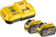 DeWalt 54v FlexVolt 2 x 9Ah Batteries and 8A Fast Charger