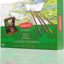 Wooden Gift Box, Complete 35 Piece Art Set with Colouring Pencils, Pastels & Accessories, Ideal Collection for Drawing, Sketching & Crafts, Premium Hobbyist Quality Kit (FREE POSTAGE) Image 2