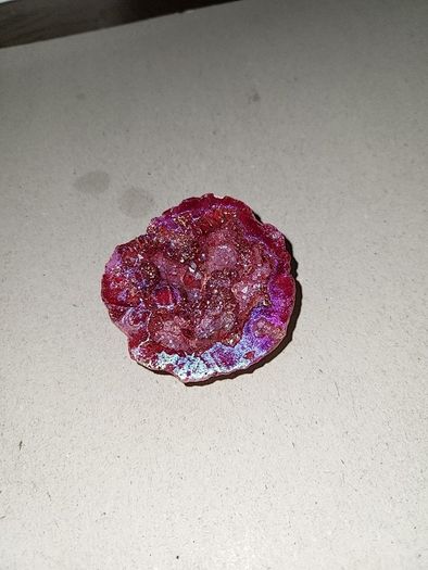 Geode flashy red specimen