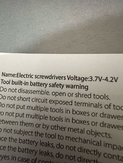 Electric screwdriver