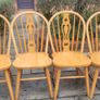 4 Windsor Style Dining Chairs Image 2