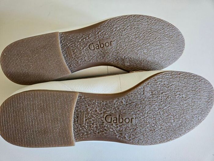 Gabor Las Vegas 62.433.51 comfort leather tassle loafers white & coffee size 7G UK RRP 125 euro new & boxed