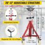 Jack Stand, V Head Pipe Stand Adjustable Height 20-37 Inch, Pipe Jack Stands with Casters 882 LB, Folding Portable Pipe Stands 1/8 to 12 Inch Pipe Supporting Image 3