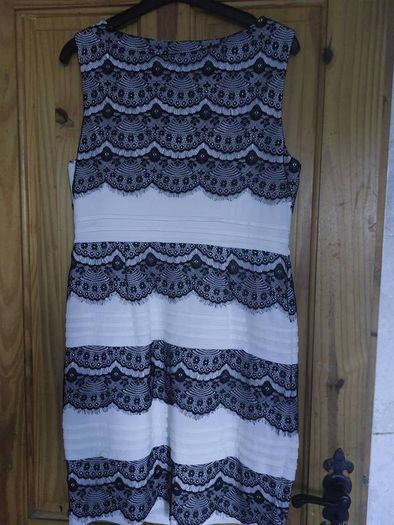 Jax black and white lace dress (free postage)