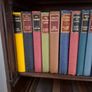 large collection vintage antiquarian books. 4 complete shelves. Image 2