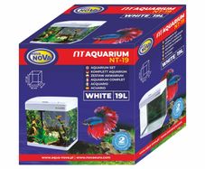 Aqua Nova Aquarium Set NT-19 White 19L LED Light And Filter